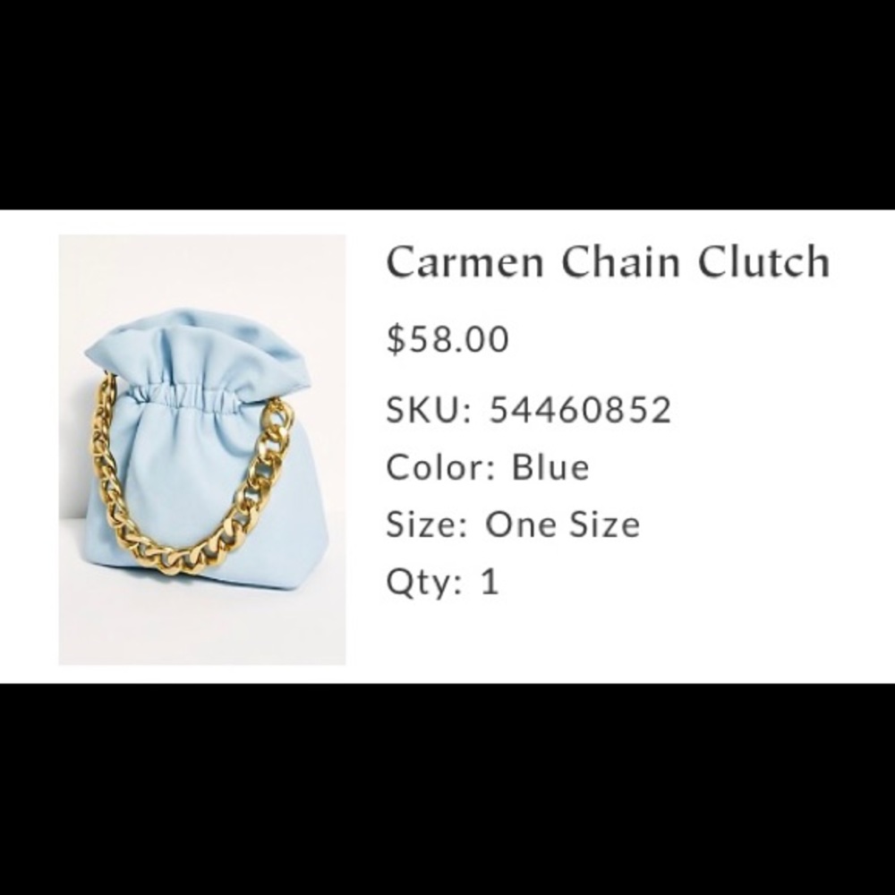 Free People Carmen Chain Clutch